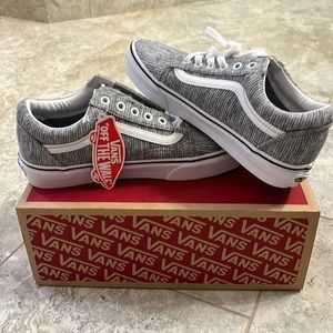 Vans Old Skool Rib Knit Gray/White Shoes